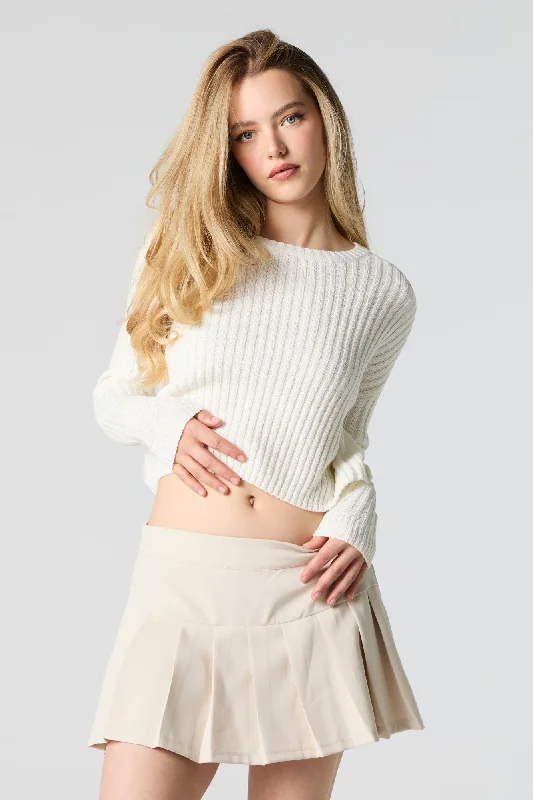 Wide Ribbed Knit Sweater