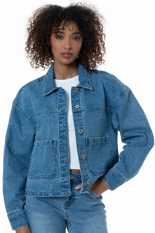 Denim Jacket _ 152422 _ Mid Wash