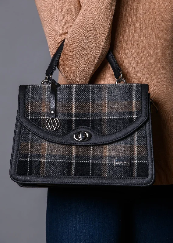 Mucros Orla Bag | Black Gray Check