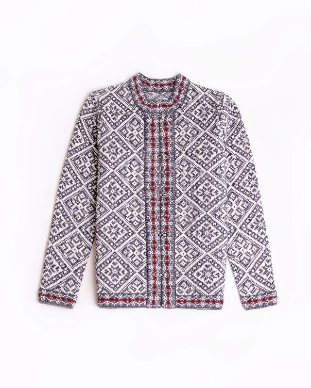 Muhu woolen pattern cardigan