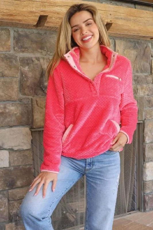 Simply Southern Simply Soft Pullover for Women in Pink | PP-0224-PULL-SMPSFT-PINK