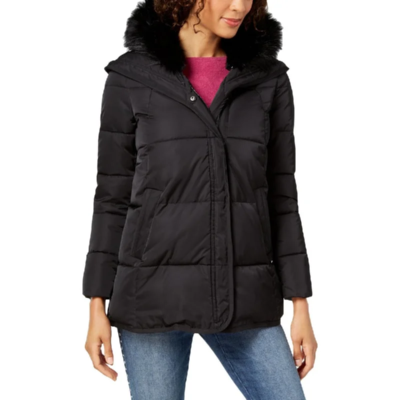 Tahari Womens Morgan Quilted Puffer Parka Coat