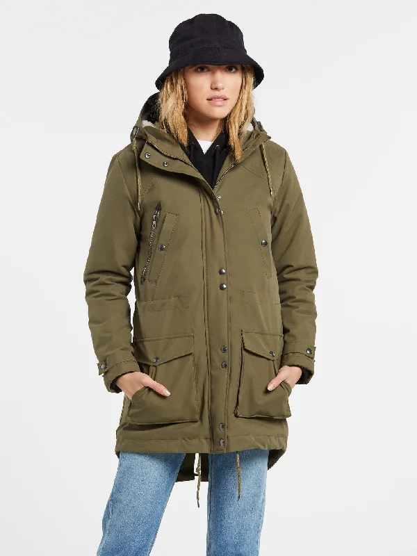 Walk On By 5K Parka - OLIVE