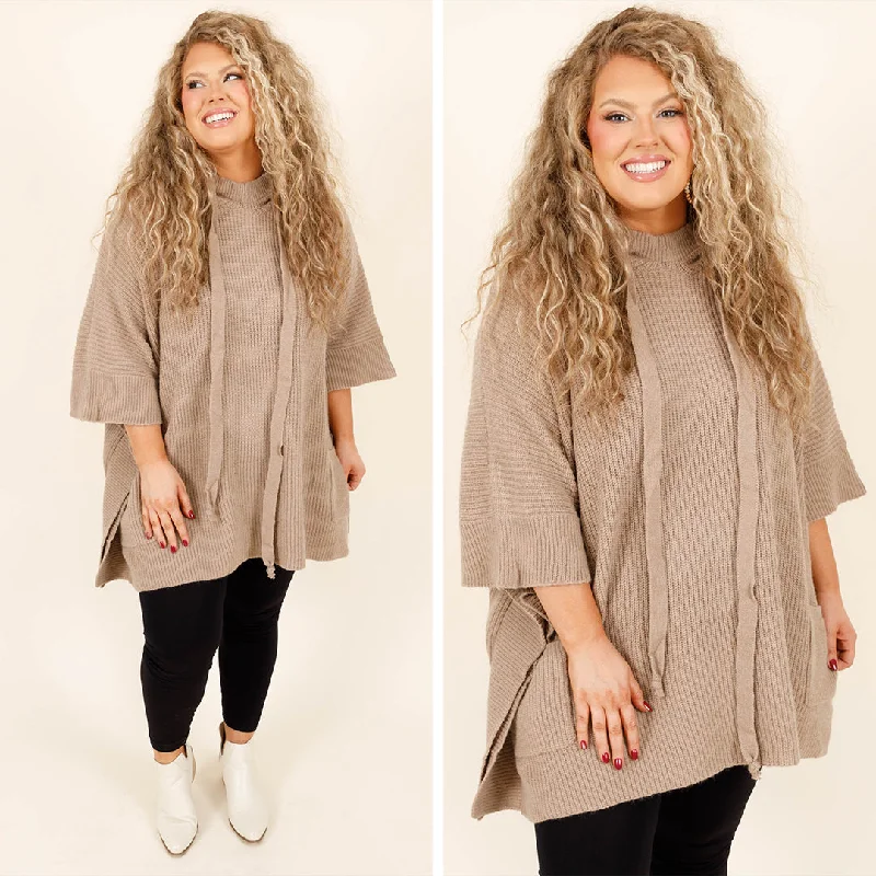 Warm Winter Days Sweater, Taupe