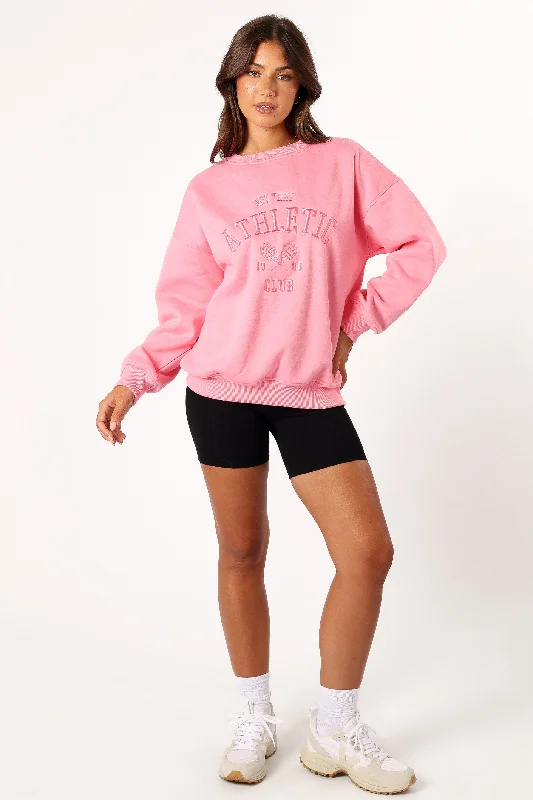 Cora Athletic Sweatshirt - Pink