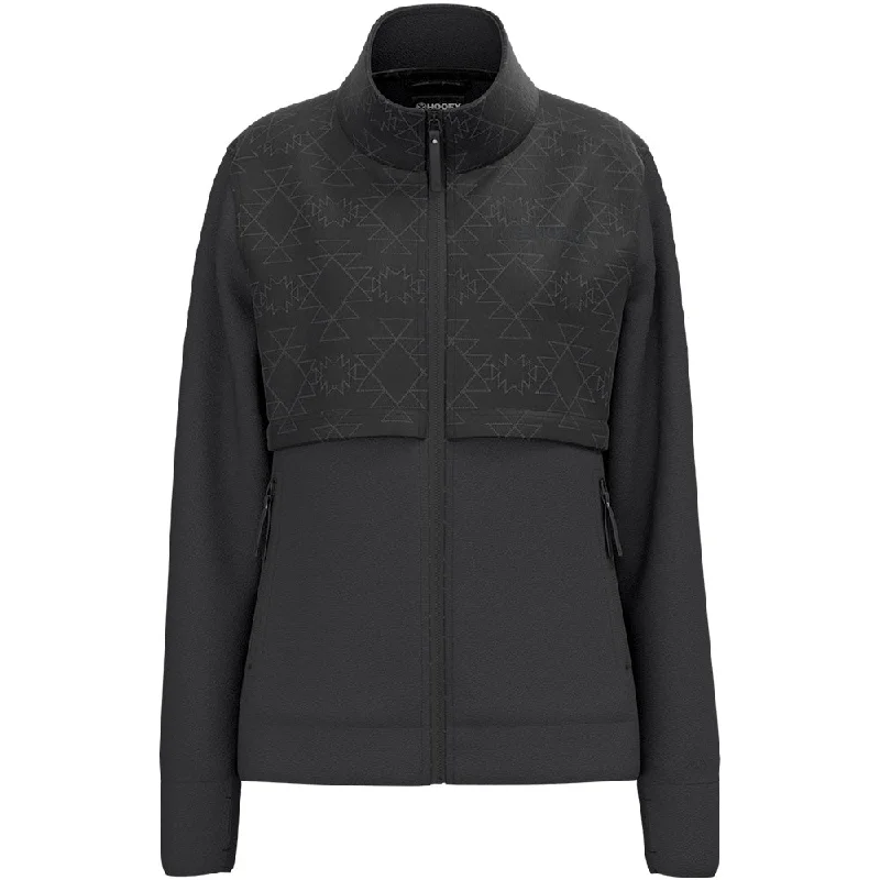 "Ladies Tech Fleece Jacket" Quilted Black