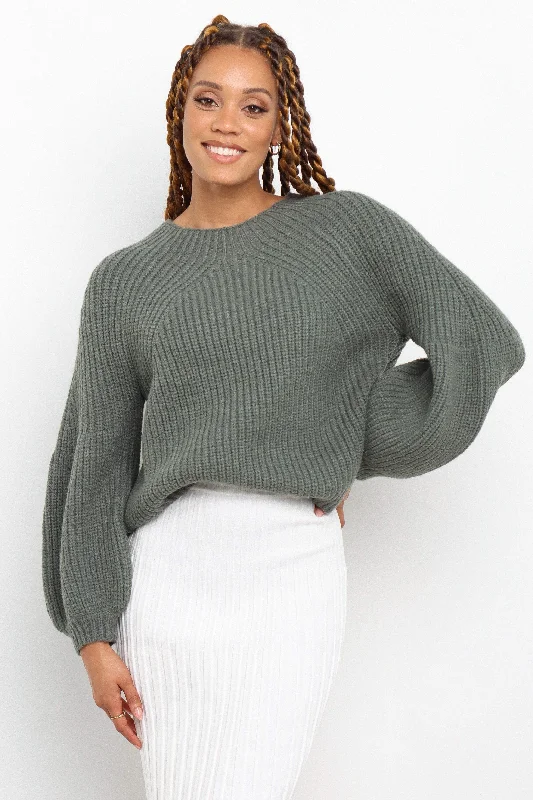 London Knit Sweater - Emerald