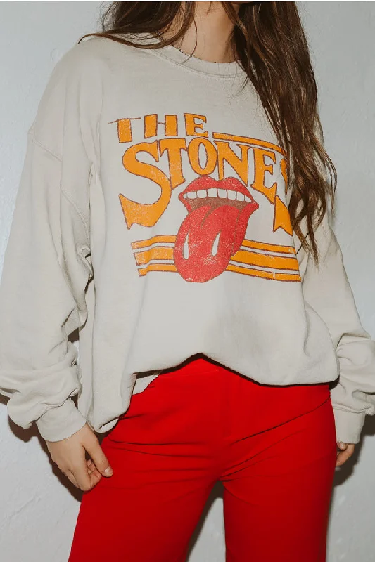 Rolling Stones Thrifted Sweatshirt - Stoned Sand