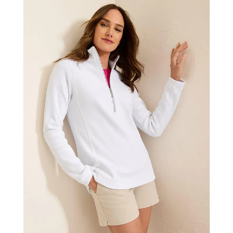 Tommy Bahama Women's New Aruba Half Zip Sweatshirt - White*