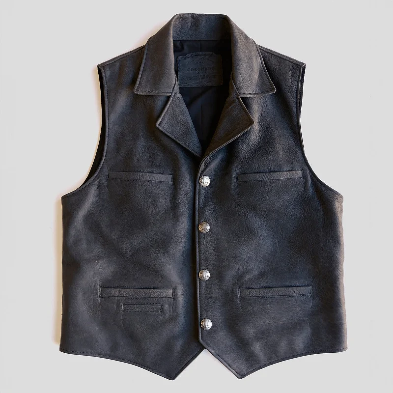 No.39 Indy Bison Ranchers Vest | Charcoal