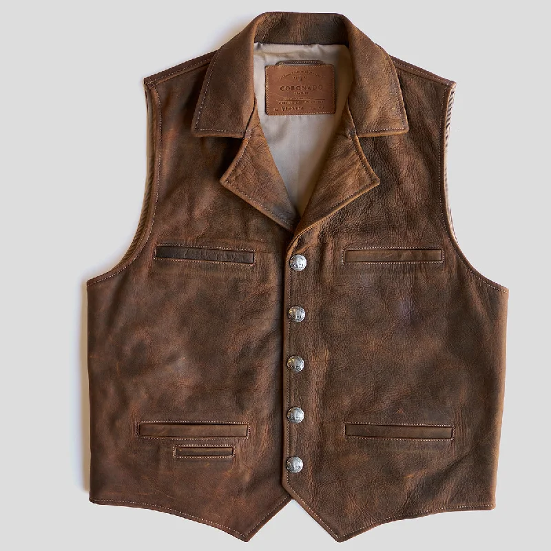 No.39 Indy Bison Ranchers Vest | Brown