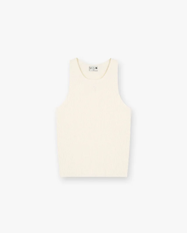 Represent X Duke + Dexter Ribbed Vest - Ecru