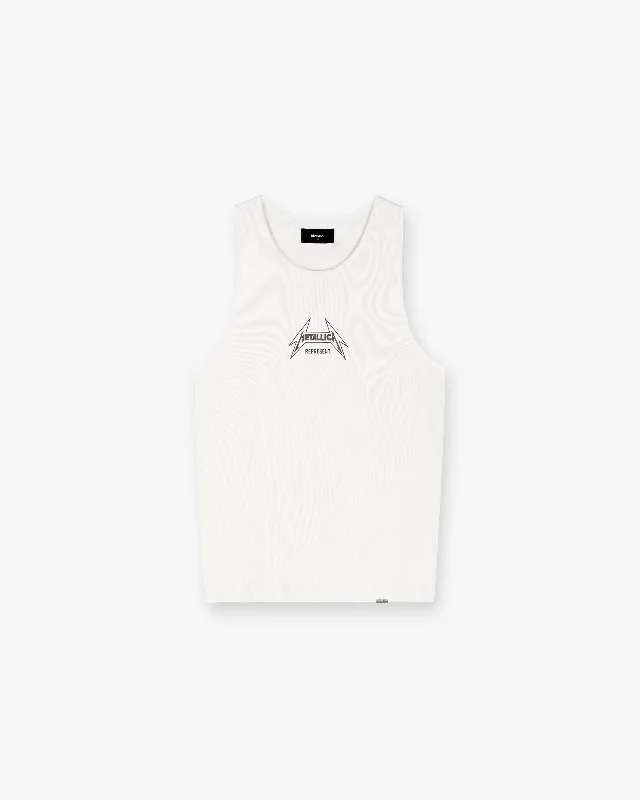 Represent X Metallica™️ Local Crew Vest - Flat White