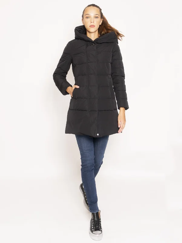 Giaccone Parka in City Fabric - Nero