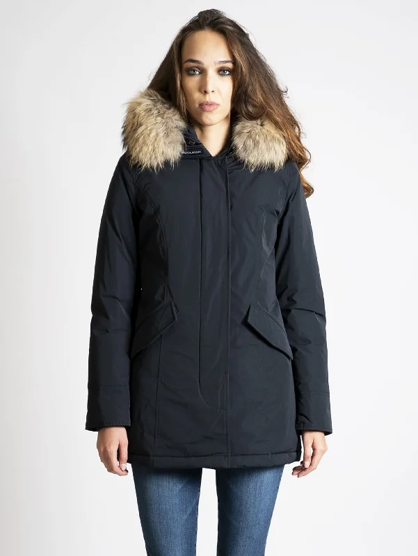 Giaccone Parka in Shape Memory Blu