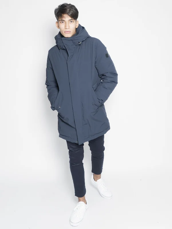 Parka Elasticizzato Blu